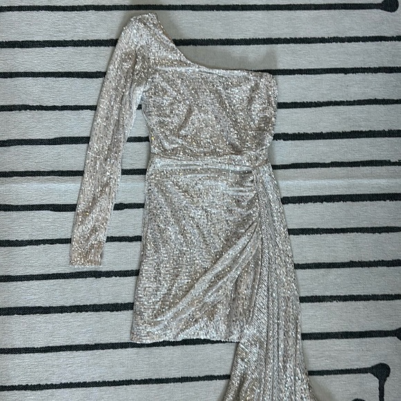 Windsor sequined mini dress one shoulder - Picture 1 of 4